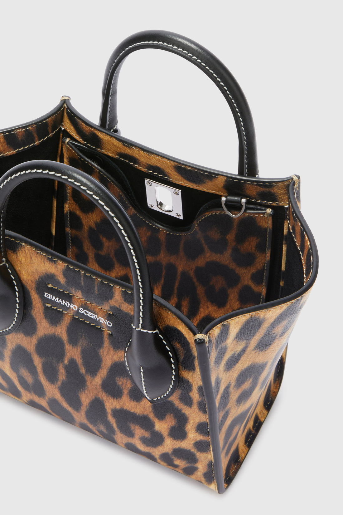 Mini Maggie in animalier print nappa leather