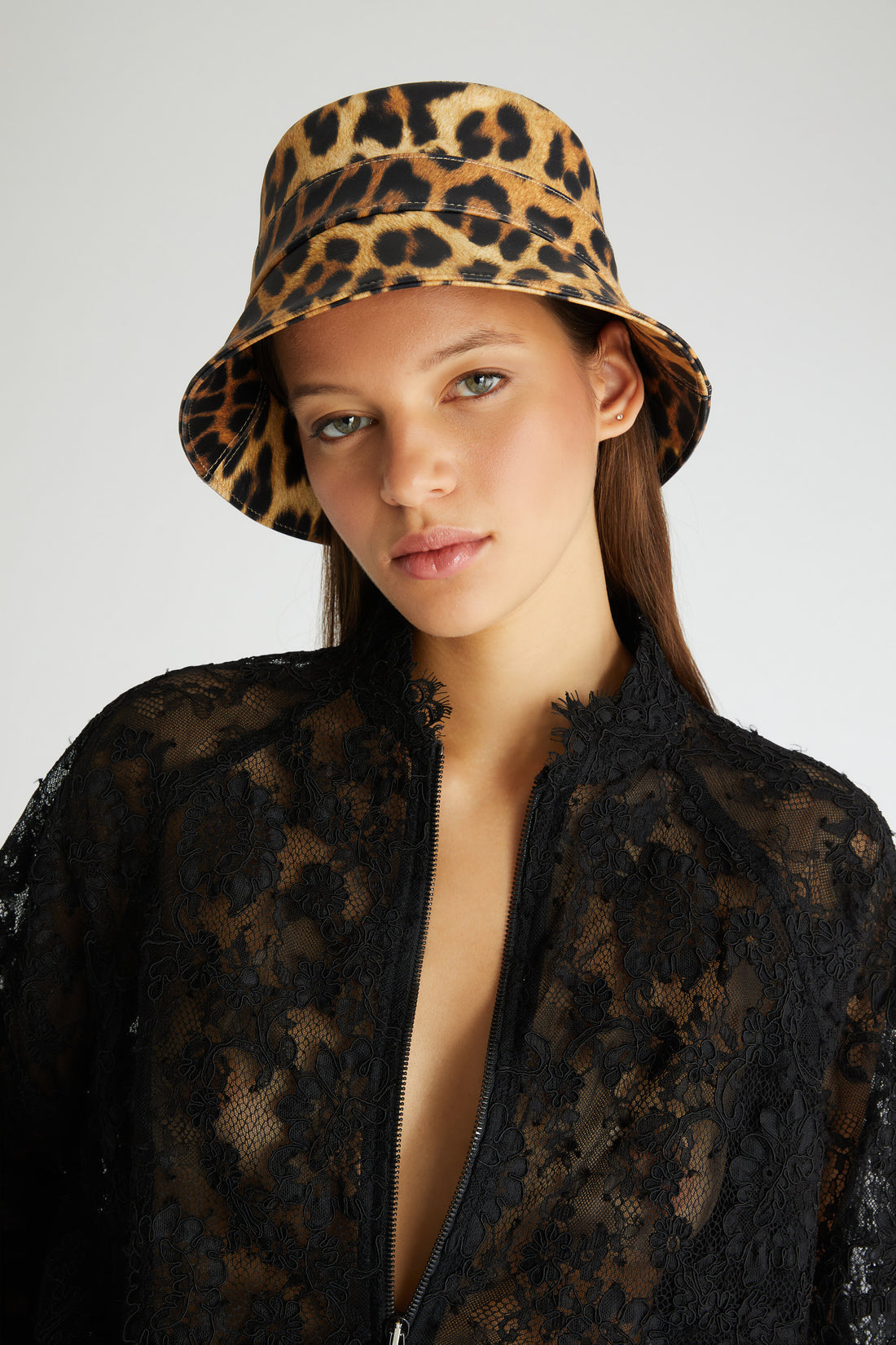 Animal print bucket hat