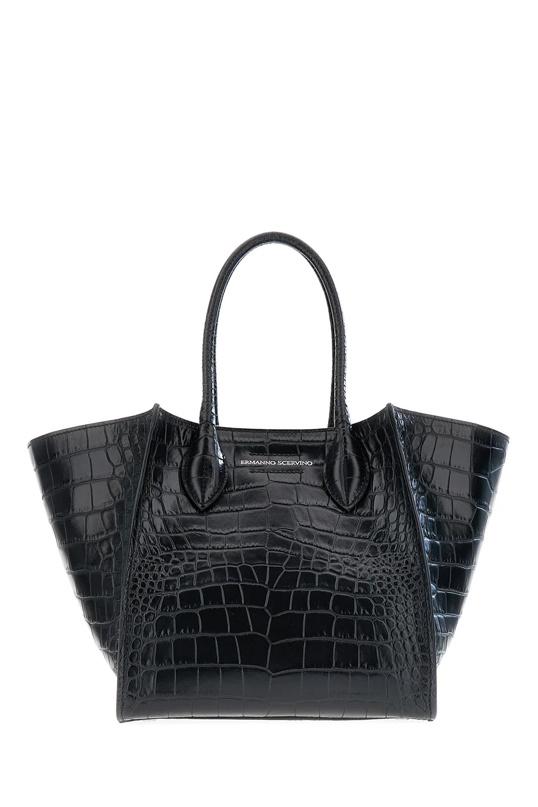 Crocodile-print Maggie bag